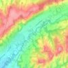 Mapa topográfico Charrière, altitude, relevo