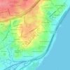 Mapa topográfico Bellefonte, altitude, relevo