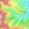 Mapa topográfico Telang, altitude, relevo