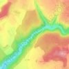 Mapa topográfico La Vallée d'En-bas, altitude, relevo