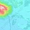 Mapa topográfico Gornji Grab, altitude, relevo