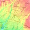 Mapa topográfico Kepanjen, altitude, relevo