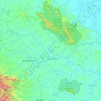 Mapa topográfico Sumay, altitude, relevo