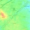Mapa topográfico Bécheret, altitude, relevo