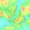 Mapa topográfico Junqueira, altitude, relevo