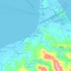 Mapa topográfico Banga, altitude, relevo
