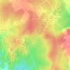 Mapa topográfico Alto de los Guijos, altitude, relevo