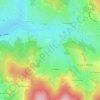 Mapa topográfico Les Theils, altitude, relevo
