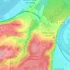 Mapa topográfico Le Montier, altitude, relevo