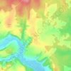 Mapa topográfico Fontenailles, altitude, relevo