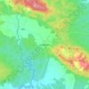 Mapa topográfico Kedewan, altitude, relevo