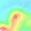 Mapa topográfico Brown Mountain, altitude, relevo