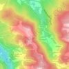 Mapa topográfico Comunal, altitude, relevo