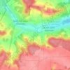 Mapa topográfico Les Loges, altitude, relevo