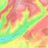 Mapa topográfico Les Mottes, altitude, relevo