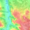 Mapa topográfico Auros, altitude, relevo