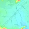 Mapa topográfico El Maitén, altitude, relevo