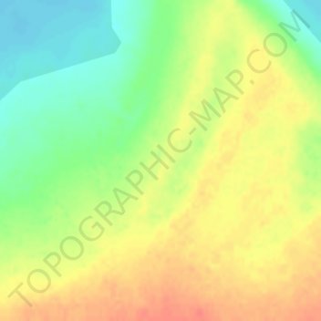 Mapa topográfico 青藏高原, altitude, relevo