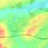 Mapa topográfico Galten, altitude, relevo