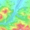 Mapa topográfico Marzolara, altitude, relevo