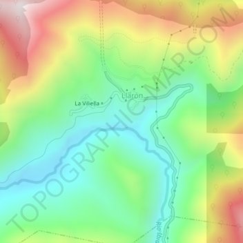 Mapa topográfico Chagos, altitude, relevo