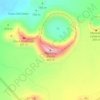 Mapa topográfico Caldera Blanca, altitude, relevo
