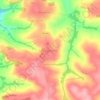 Mapa topográfico Bragantina, altitude, relevo
