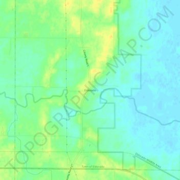 Mapa topográfico Eldorado, altitude, relevo