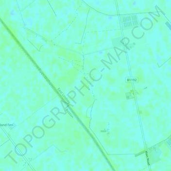 Mapa topográfico Haven Bank, altitude, relevo