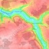 Mapa topográfico Burgstall, altitude, relevo