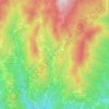 Mapa topográfico Valpiana, altitude, relevo