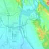 Mapa topográfico Nangal, altitude, relevo
