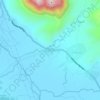 Mapa topográfico Gulang-gulang, altitude, relevo