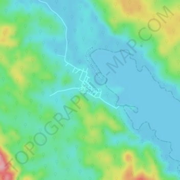 Mapa topográfico Silaguma, altitude, relevo
