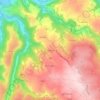 Mapa topográfico Gipoulou, altitude, relevo