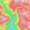 Mapa topográfico La Artejuela, altitude, relevo