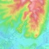 Mapa topográfico Les Barraques, altitude, relevo