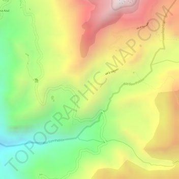 Mapa topográfico Ritacuba, altitude, relevo