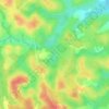 Mapa topográfico Ngousso, altitude, relevo
