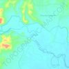 Mapa topográfico Pangea, altitude, relevo
