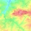 Mapa topográfico Le Bois Fichet, altitude, relevo