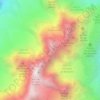 Mapa topográfico Aiguille des Ciseaux, altitude, relevo