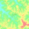 Mapa topográfico Estrada Velha, altitude, relevo