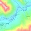 Mapa topográfico Taruca, altitude, relevo