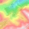 Mapa topográfico Refuge de la Restanque, altitude, relevo