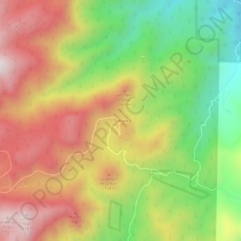 Mapa topográfico Duffield, altitude, relevo