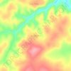 Mapa topográfico Buritizinho, altitude, relevo