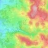 Mapa topográfico Le Châtelard, altitude, relevo
