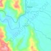 Mapa topográfico Sawangan, altitude, relevo