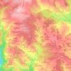 Mapa topográfico Lavaud, altitude, relevo